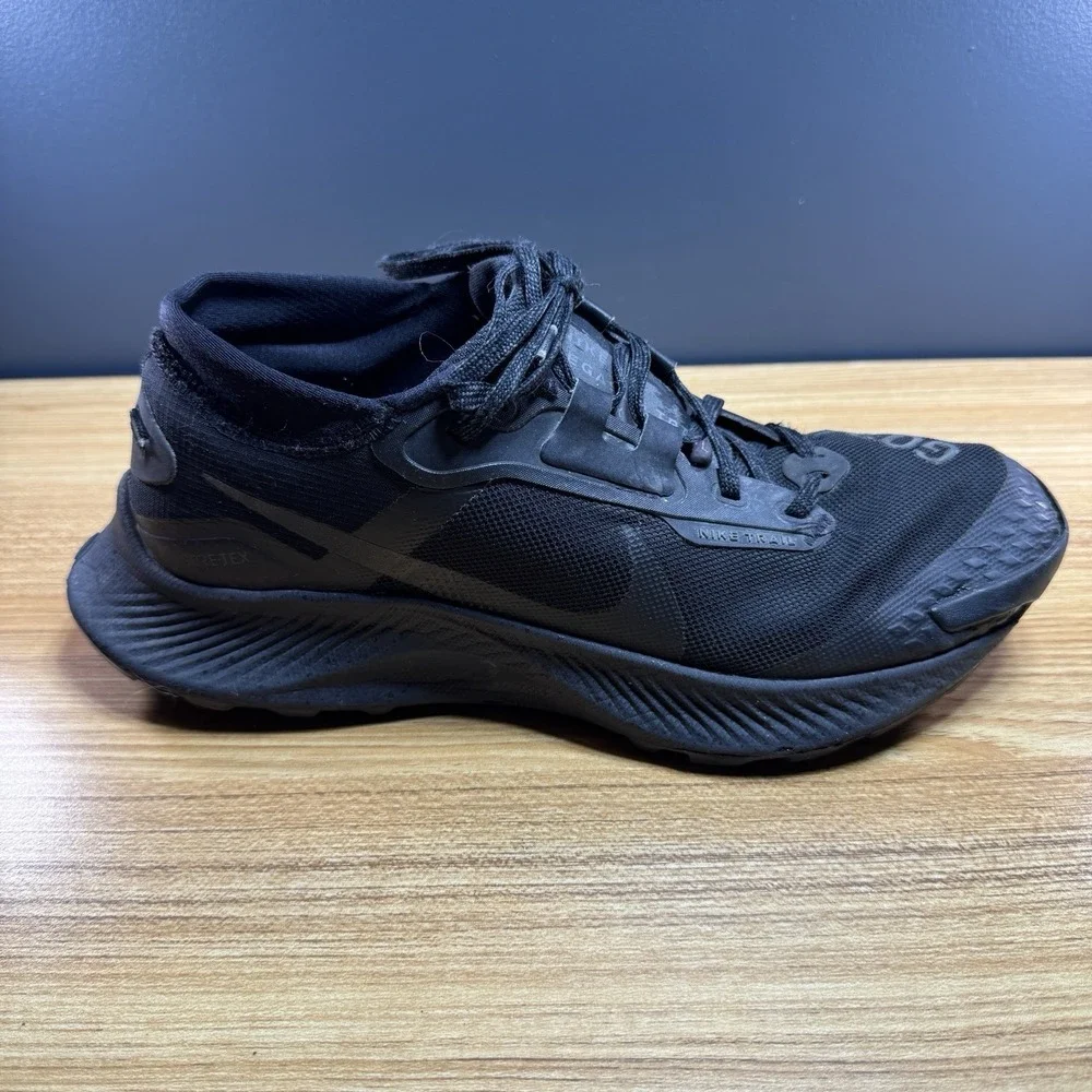 Nike Shoes Men US 8 Pegasus Trail 3 GTX Running Gore-Tex Triple Black DC8793-001